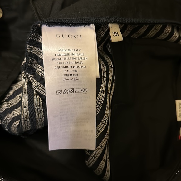NWT Gucci wool blend jacquard tailored ankle cropped tapered cigarette trouser - Picture 15 of 16